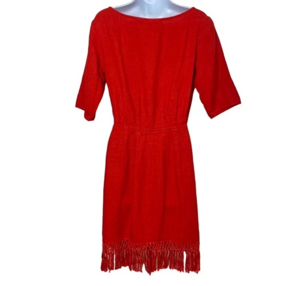 ⚜️❤️VINTAGE DKNY❤️⚜️ size. 4 Red wrap dress - Picture 2 of 10